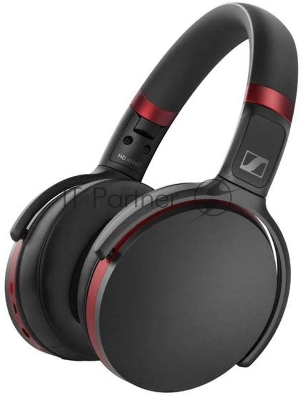 Наушники беспроводные Sennheiser HD 458BT Bluetooth 5.0, накладные складные закрытые, активное шумоподавление, 18-22000Гц, 108дБ, микрофон, до 30 часов работы, аудиокедеки: SBC, AAC, AptX™, AptX™ Low Latency, 508968