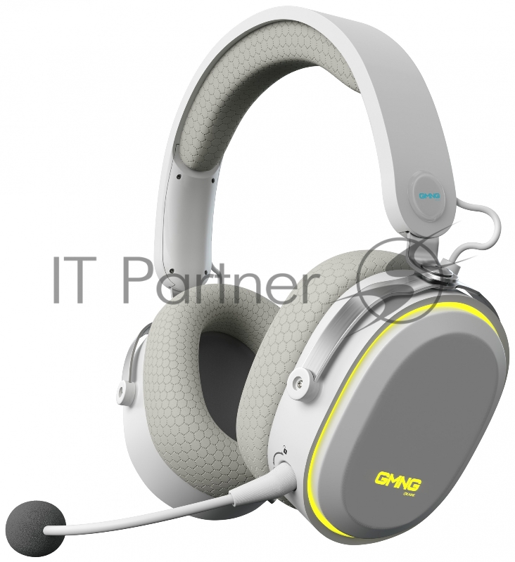 Наушники с микрофоном Оклик GMNG HS-L990G белый 1.5м мониторные Radio оголовье (1605117)