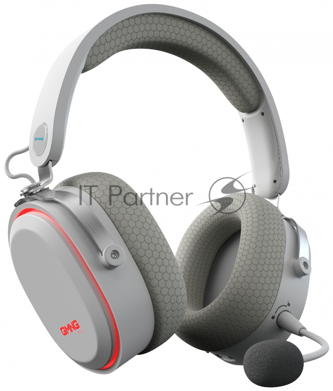 Наушники с микрофоном Оклик GMNG HS-L990G белый 1.5м мониторные Radio оголовье (1605117)