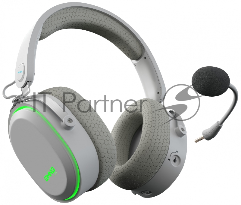 Наушники с микрофоном Оклик GMNG HS-L990G белый 1.5м мониторные Radio оголовье (1605117)