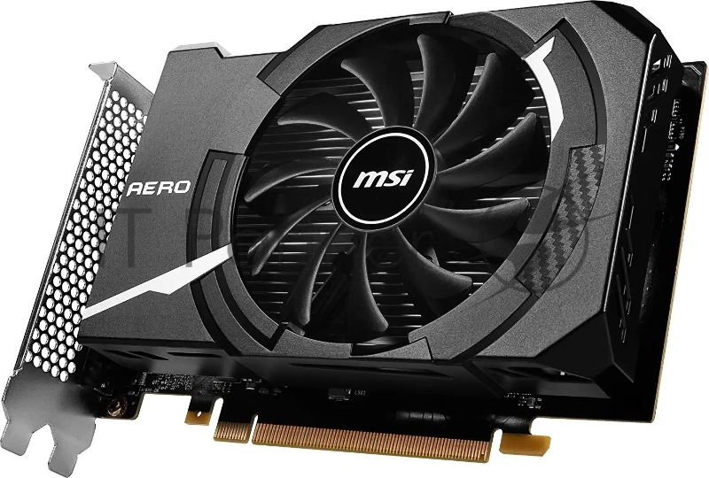 Видеокарта MSI PCI-E GTX 1630 AERO ITX 4G OC NVIDIA GeForce GTX 1630 4096Mb 128 GDDR6 1815/12000 DVIx1 HDMIx1 DPx1 HDCP Ret