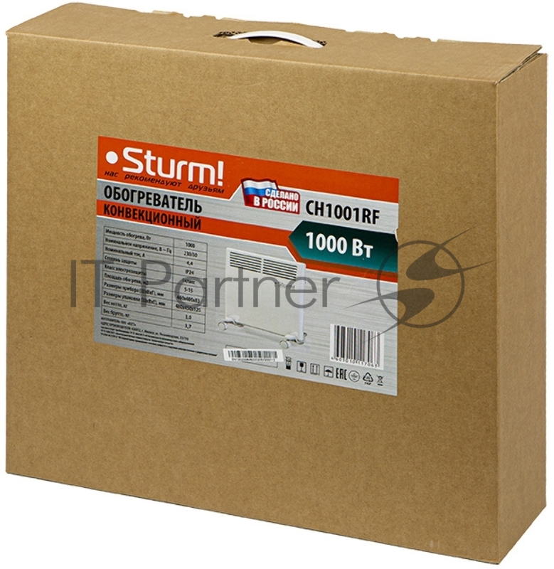 Конвектор Sturm! CH1001RF 1000Вт белый