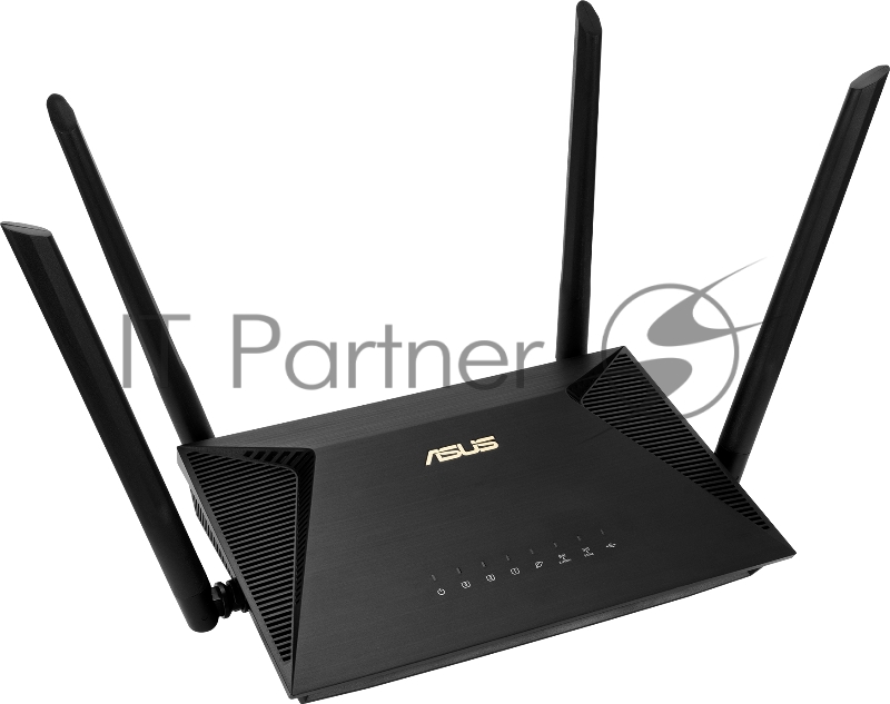 Роутер ASUS RT-AX53U 802.11b/g/n/ac/ax, до 574 + 1201 Mbps, 2,4 + 5 гГц, 4 антенны, USB
