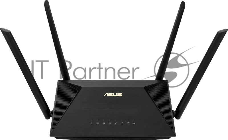 Роутер ASUS RT-AX53U 802.11b/g/n/ac/ax, до 574 + 1201 Mbps, 2,4 + 5 гГц, 4 антенны, USB