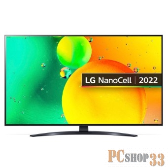 Телевизор LED LG 50 50NANO766QA.ARUB NanoCell синяя сажа Ultra HD 60Hz DVB-T DVB-T2 DVB-C DVB-S DVB-S2 USB WiFi Smart TV (RUS)
