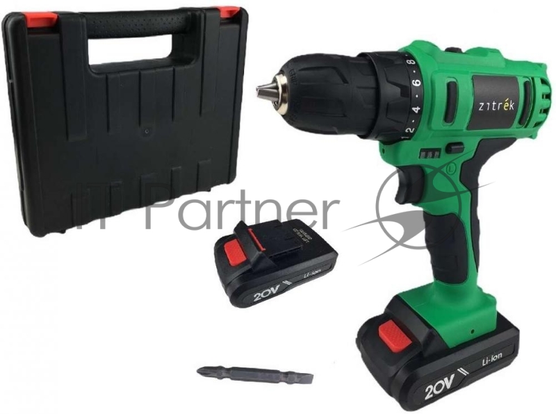 Дрель-шуруповерт Zitrek Greenpower 20-Li аккум. патрон:быстрозажимной (кейс в комплекте) (063-4076)