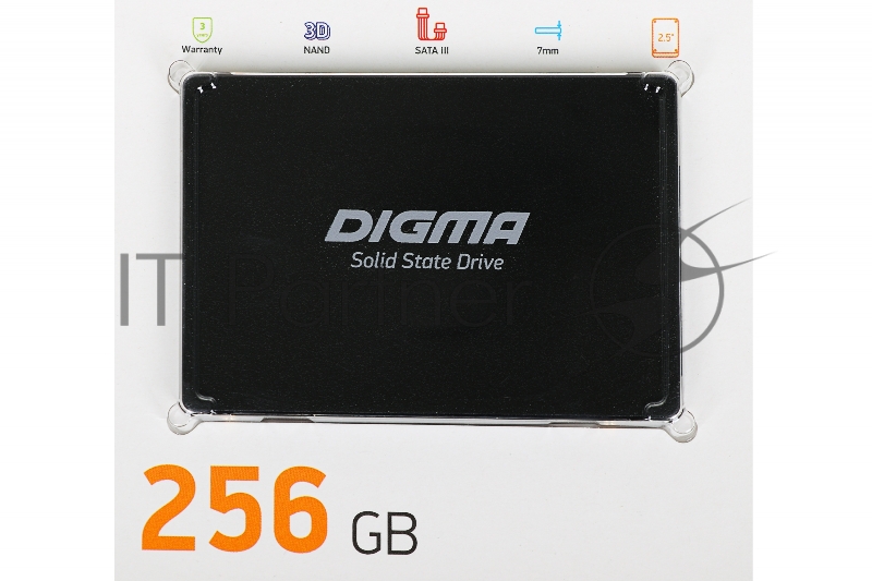 Накопитель SSD Digma SATA III 256Gb DGSR2256GP13T Run P1 2.5
