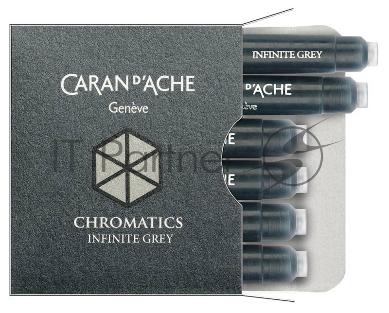 Картридж Carandache CHROMATICS Infinite Grey (8021.005) для перьевых ручек (упак.:6шт)
