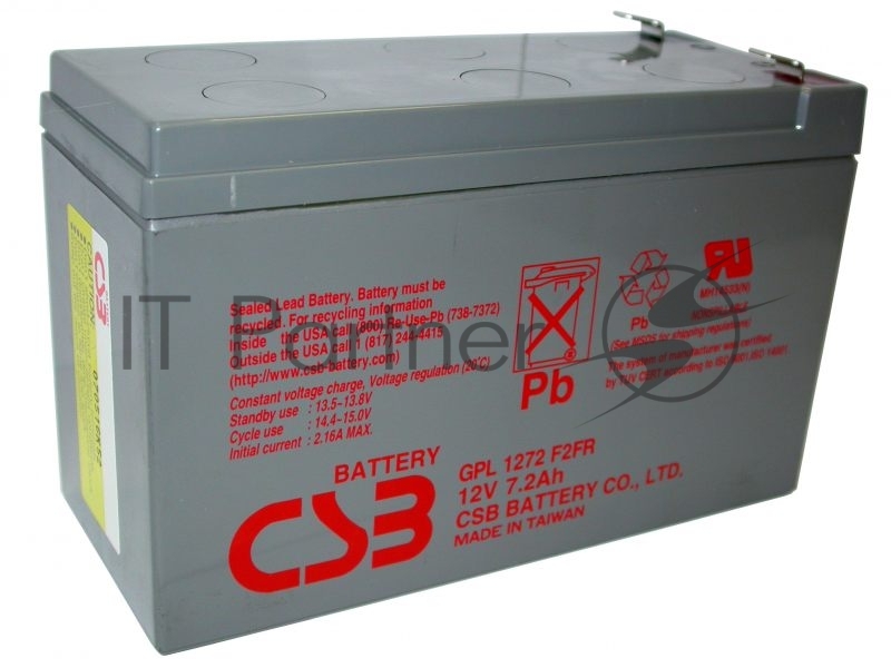 Батарея CSB GPL 1272 (12V, 7Ah F2) с увеличенным сроком службы