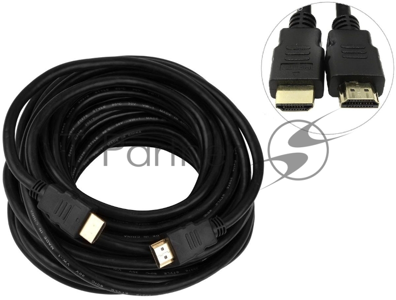 Кабель соединительный аудио-видео Premier HDMI (m)/HDMI (m) 20м. Позолоченные контакты черный (5-815 20.0)