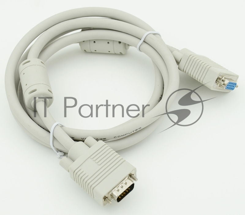 Кабель-удлинитель VGA VGA HD15 (m)/VGA HD15 (f) 1.8м феррит.кольца экран.