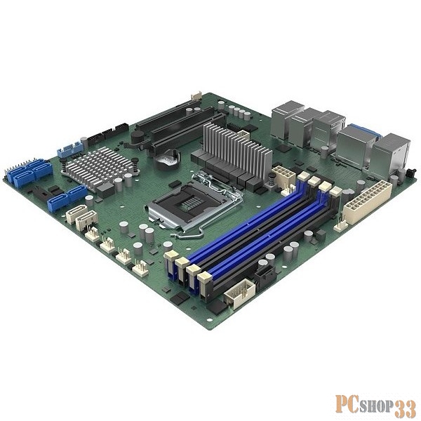 Серверная системная плата Intel® Server Board M10JNP2SB FCLGA1151, Intel® Xeon® E Processor, Intel® C246, 4x DDR4 UDIMM ECC, 2666 MT/s Up to 128 GB, 2xPCI-E x8+PCI-E x4, 4xGBLAN+Mgmt LAN, 8 x SATA, 9 x USB, 2xDisplay Port + VGA, mATX