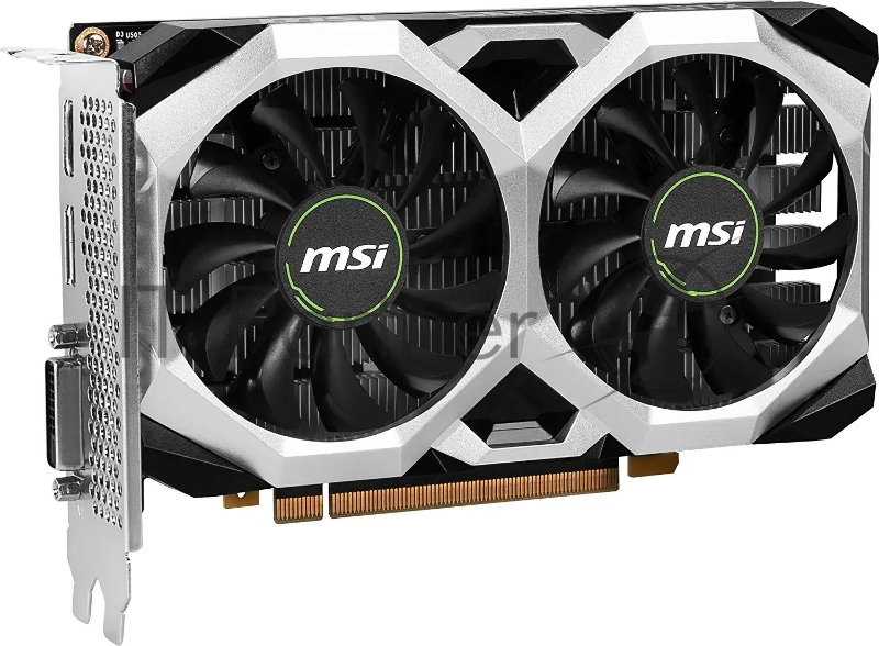 Видеокарта MSI PCI-E GTX 1630 VENTUS XS 4G OC NVIDIA GeForce GTX 1630 4096Mb 64 GDDR6 1815/12000 DVIx1 HDMIx1 DPx1 HDCP Ret