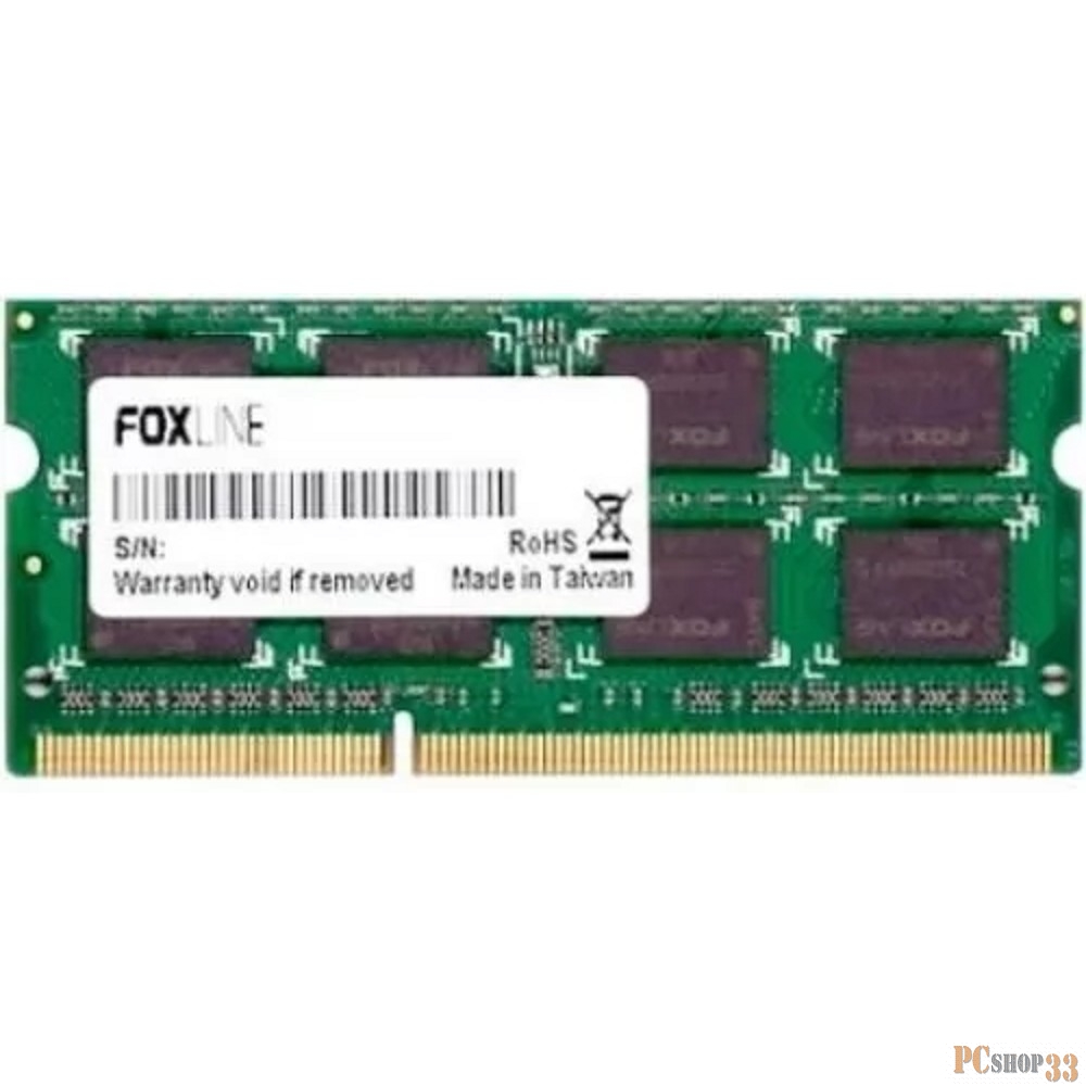 Модуль памяти Foxline SODIMM 4GB 3200 DDR4 CL22 (512*8)