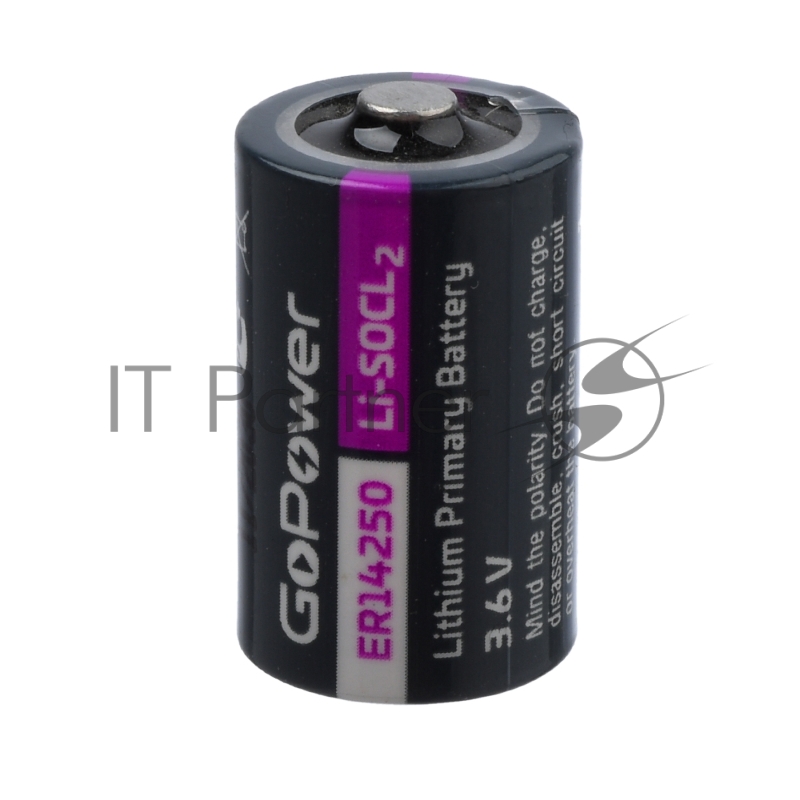 Батарейка GoPower 14250 1/2AA PC1 Li-SOCl2 3.6V (1/10/500)