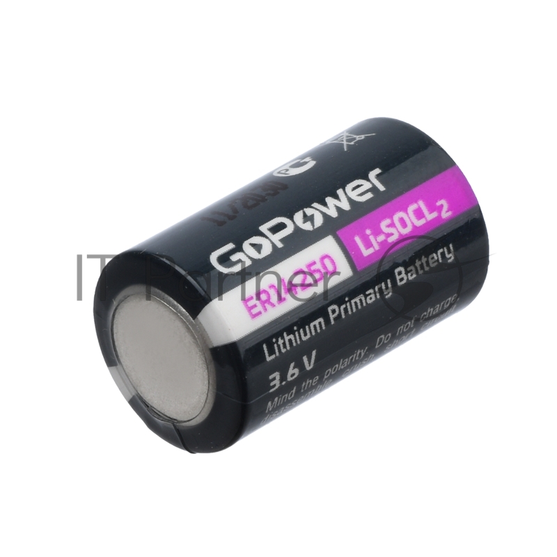 Батарейка GoPower 14250 1/2AA PC1 Li-SOCl2 3.6V (1/10/500)
