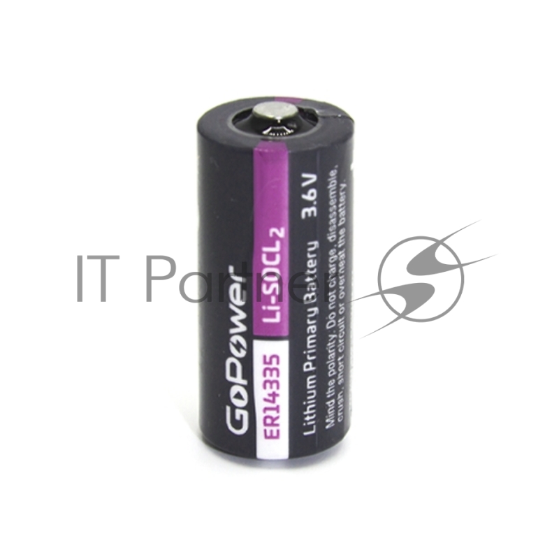 Батарейка GoPower 14335 2/3AA PC1 Li-SOCl2 3.6V (1/10/500)