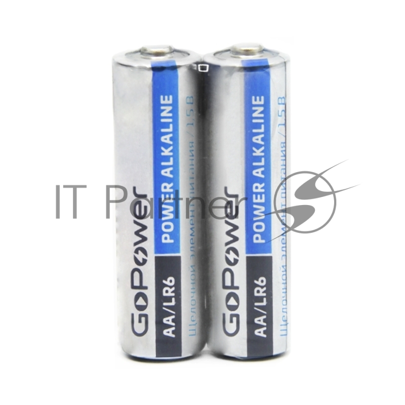 Батарейка GoPower LR6 AA BL2 Alkaline 1.5V (2/24/480) блистер (2 шт.)