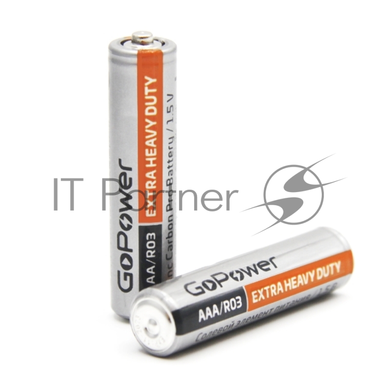 Батарейка GoPower R03 AAA BL4 Heavy Duty 1.5V (4/48/576) блистер (4 шт.)