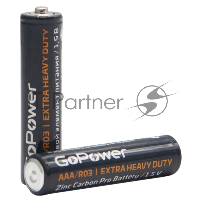 Батарейка GoPower R03 AAA Shrink 4 Heavy Duty 1.5V (4/60/1200)