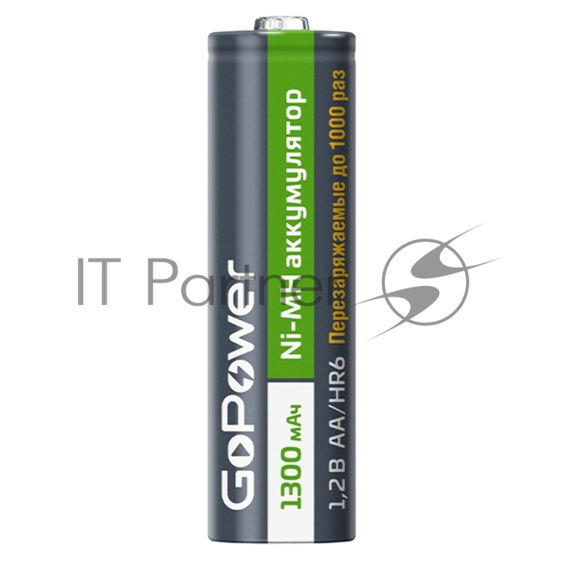 Аккумулятор бытовой GoPower HR6 AA BL2 NI-MH 1300mAh (2/20/240) блистер (2 шт.)