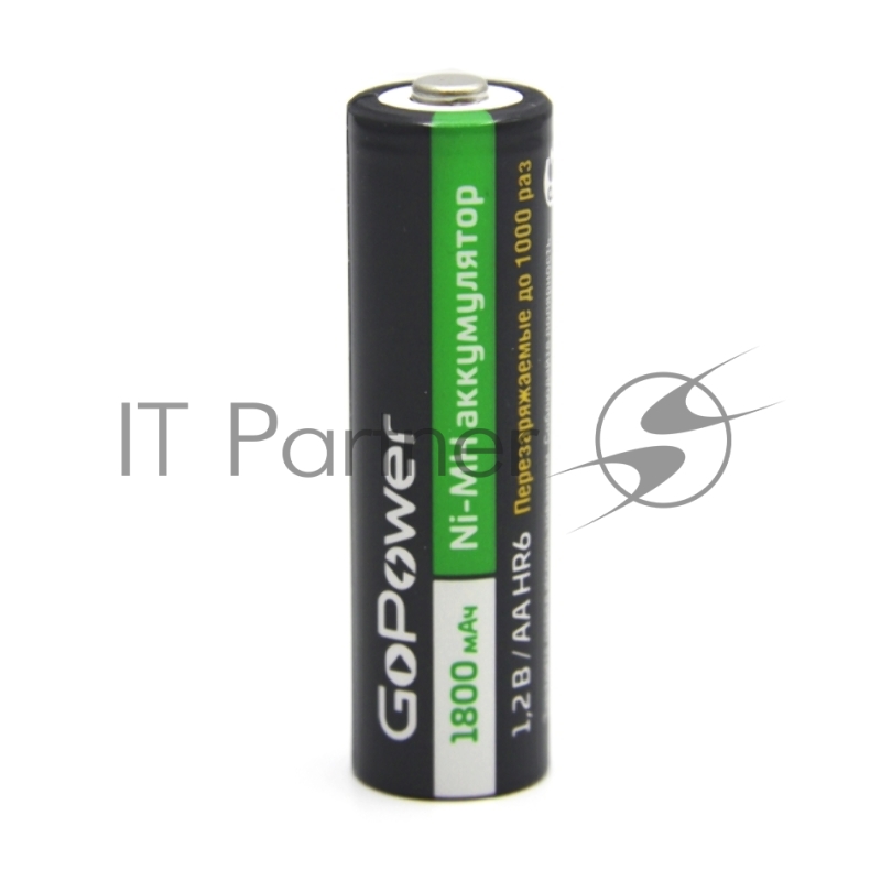 Аккумулятор бытовой GoPower HR6 AA BL2 NI-MH 1800mAh (2/20/240) блистер (2 шт.)