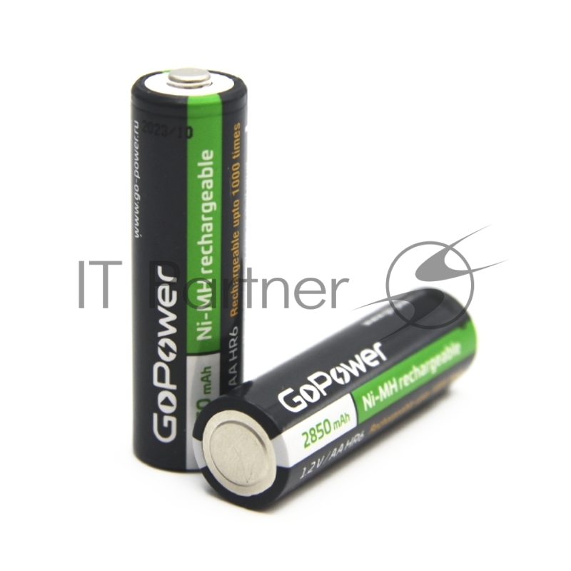 Аккумулятор бытовой GoPower HR6 AA BL2 NI-MH 2850mAh (2/20/240) блистер (2 шт.)