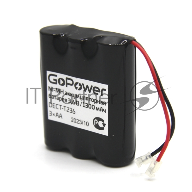 Аккумулятор для радиотелефонов GoPower T236 PC1 NI-MH 1300mAh (1/15/180)