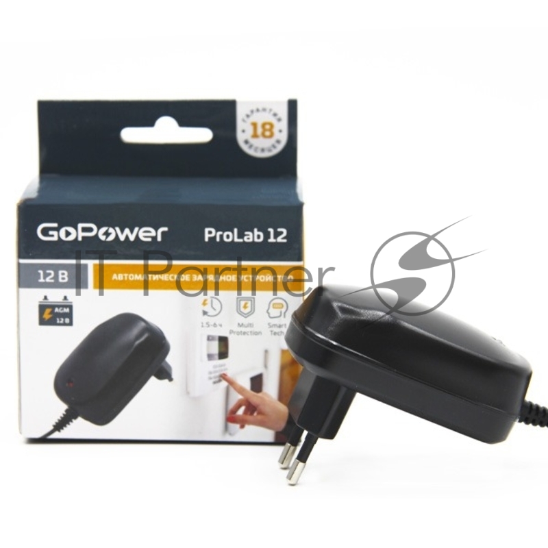 З/У для свинцово-кислотных аккумуляторов 12V GoPower ProLab 12 1.0A (1/100)