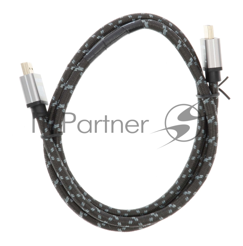 Кабель Hama H-205238 00205238 ver2.1 HDMI HDMI 1м серый/черный (упак.:1шт) плоский
