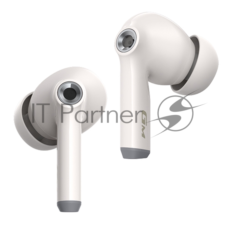 Наушники с микрофоном Edifier GM3 белый вкладыши BT в ушной раковине