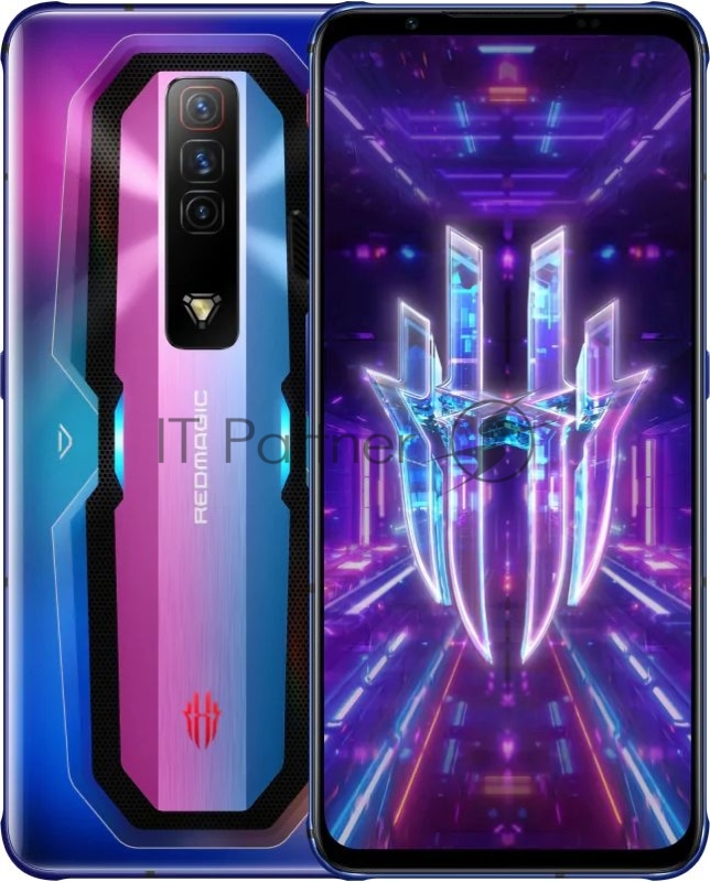 Смартфон Nubia Red Magic 7 256Gb 16Gb красный/синий моноблок 3G 4G 6.67 1080x2400 Android 11 64Mpix 802.11 a/b/g/n/ac/ax NFC GPS GSM900/1800 GSM1900 TouchSc Ptotect