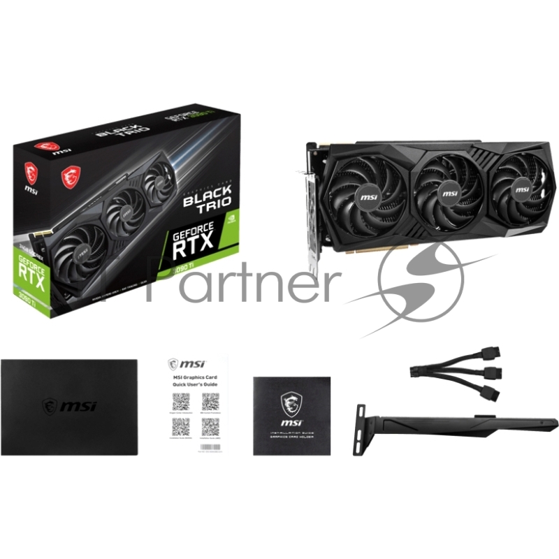 Видеокарта GeForce RTX 3090 Ti BLACK TRIO 24G