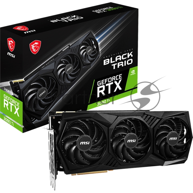 Видеокарта GeForce RTX 3090 Ti BLACK TRIO 24G