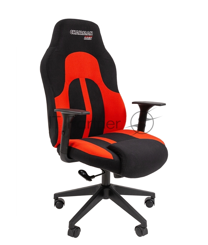 Игровое кресло Chairman game 11 чёрное/красное