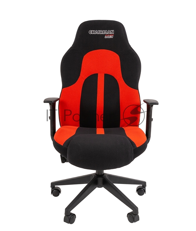 Игровое кресло Chairman game 11 чёрное/красное