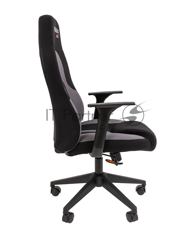 Игровое кресло Chairman game 11 чёрное/серое