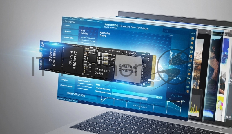 Накопитель SSD Samsung 256Gb PM9A1 PCI-E 4.0 NVMe M.2 2280 OEM (MZVL2256HCHQ-00B00)