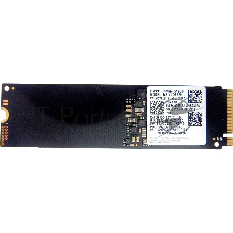 Накопитель SSD Samsung 512Gb PM991a PCI-E NVMe M.2 OEM (MZVLQ512HBLU-00B00)