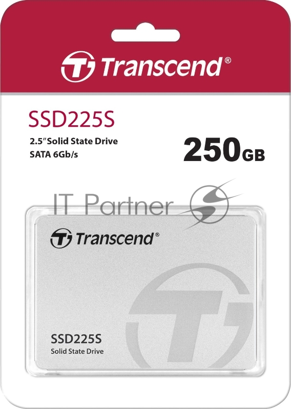 Накопитель SSD 2.5 Transcend 500Gb SSD225S <TS500GSSD225S> (SATA3, up to 530/480Mbs, 3D NAND, 180TBW, 7mm)