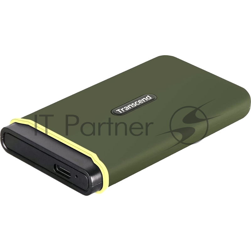 Накопитель Transcend Portable SSD ESD380C, 1000GB, Type-C, USB 3.2 Gen2, R/W 2000/2000MB/s, 97x54x13mm, два кабеля в комплекте (3 года)