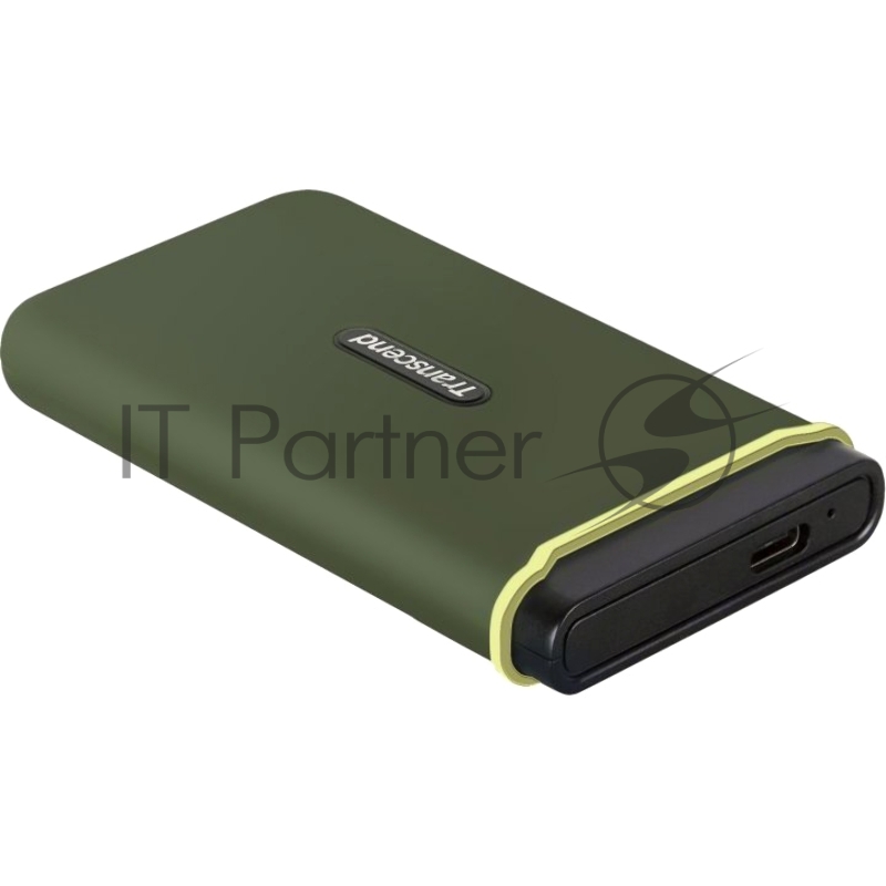 Накопитель Transcend Portable SSD ESD380C, 2000GB, Type-C, USB 3.2 Gen2, R/W 2000/2000MB/s, 97x54x13mm, два кабеля в комплекте (3 года)