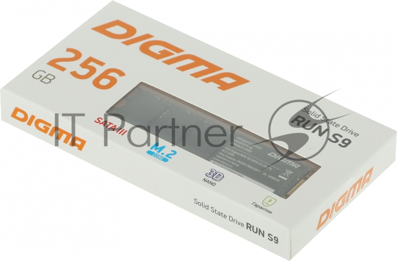 Накопитель SSD Digma SATA III 256Gb DGSR1256GS93T Run S9 M.2 2280