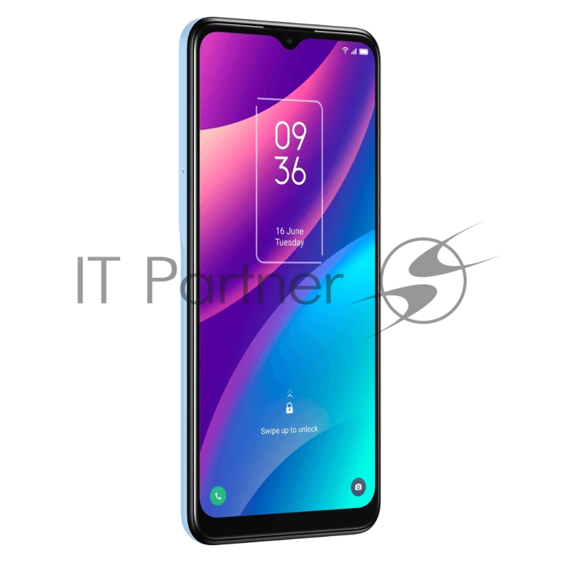 Смартфон TCL 30SE Glacial Blue, 16,56 см (6.52) 20:9 720x1600, 4x2,0 ГГц+4x1,5 ГГц, 8 Core, 4GB RAM, 128GB, up to 512GB flash, 50 МП + 2 МП + 2 МП/8Mpix, 2 Sim, 2G, 3G, LTE, BT v5.0, Wi-Fi, NFC, GPS, Type-C, 5000mAh, Android 12, 190g, 165,2 ммx75,5 м