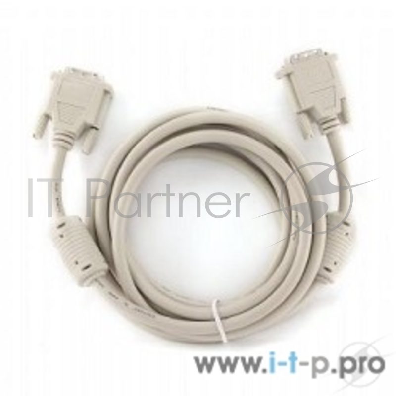 Кабель Кабель DVI-D single link Gembird, 3м, 19M/19M экран, феррит.кольца, пакет CC-DVI-10