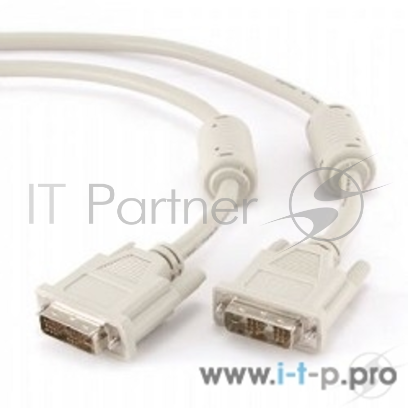Кабель Кабель DVI-D single link Gembird, 3м, 19M/19M экран, феррит.кольца, пакет CC-DVI-10