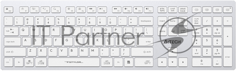 Клавиатура A4Tech Fstyler FBX50C белый