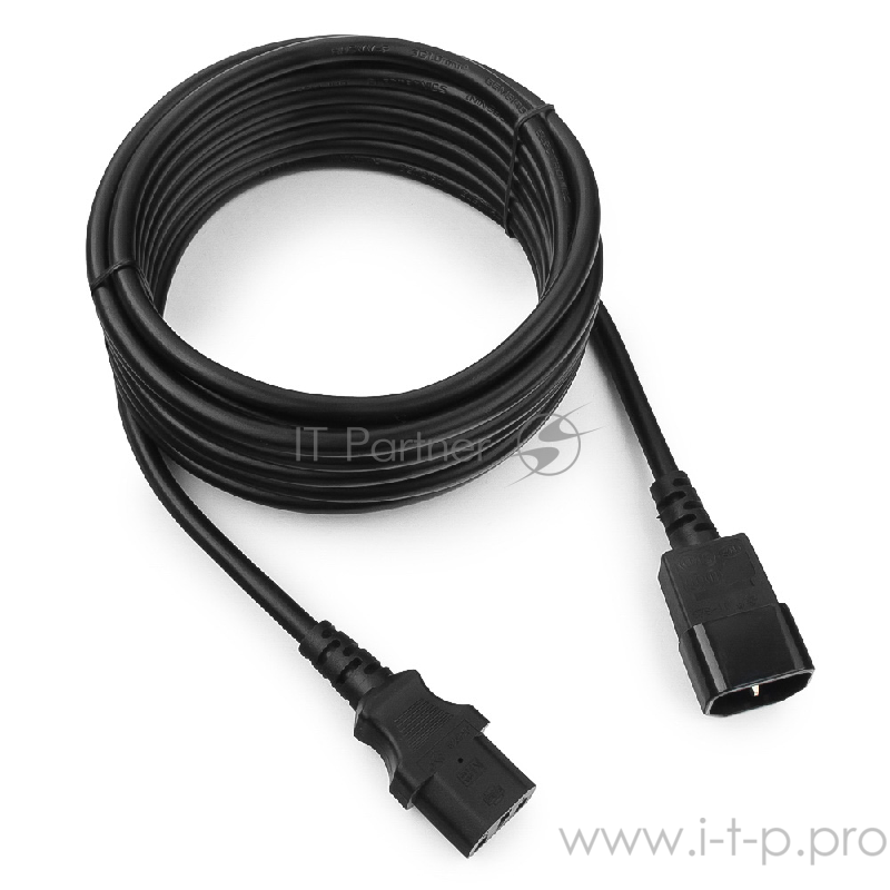 Кабель Cablexpert Кабель питания сист.блок-монитор 5м, C13-C14, 3х1кв.мм., черный, с зазем. (PC-189-1-5M)