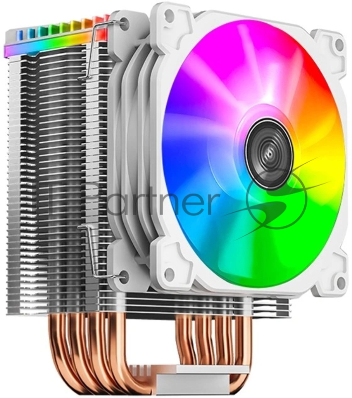 Кулер JONSBO CR-1400 White LGA1700/1200/115X/AM4 (24шт/кор, TDP 125W, PWM, 92mm ARGB Fan, 4 тепловые трубки, 4-pin, белый) Retail