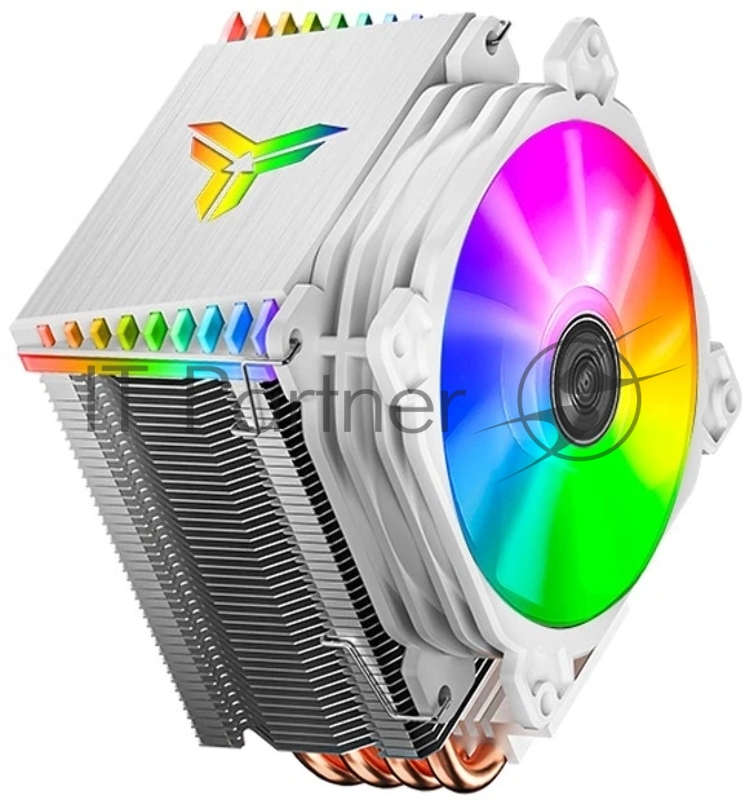 Кулер JONSBO CR-1400 White LGA1700/1200/115X/AM4 (24шт/кор, TDP 125W, PWM, 92mm ARGB Fan, 4 тепловые трубки, 4-pin, белый) Retail
